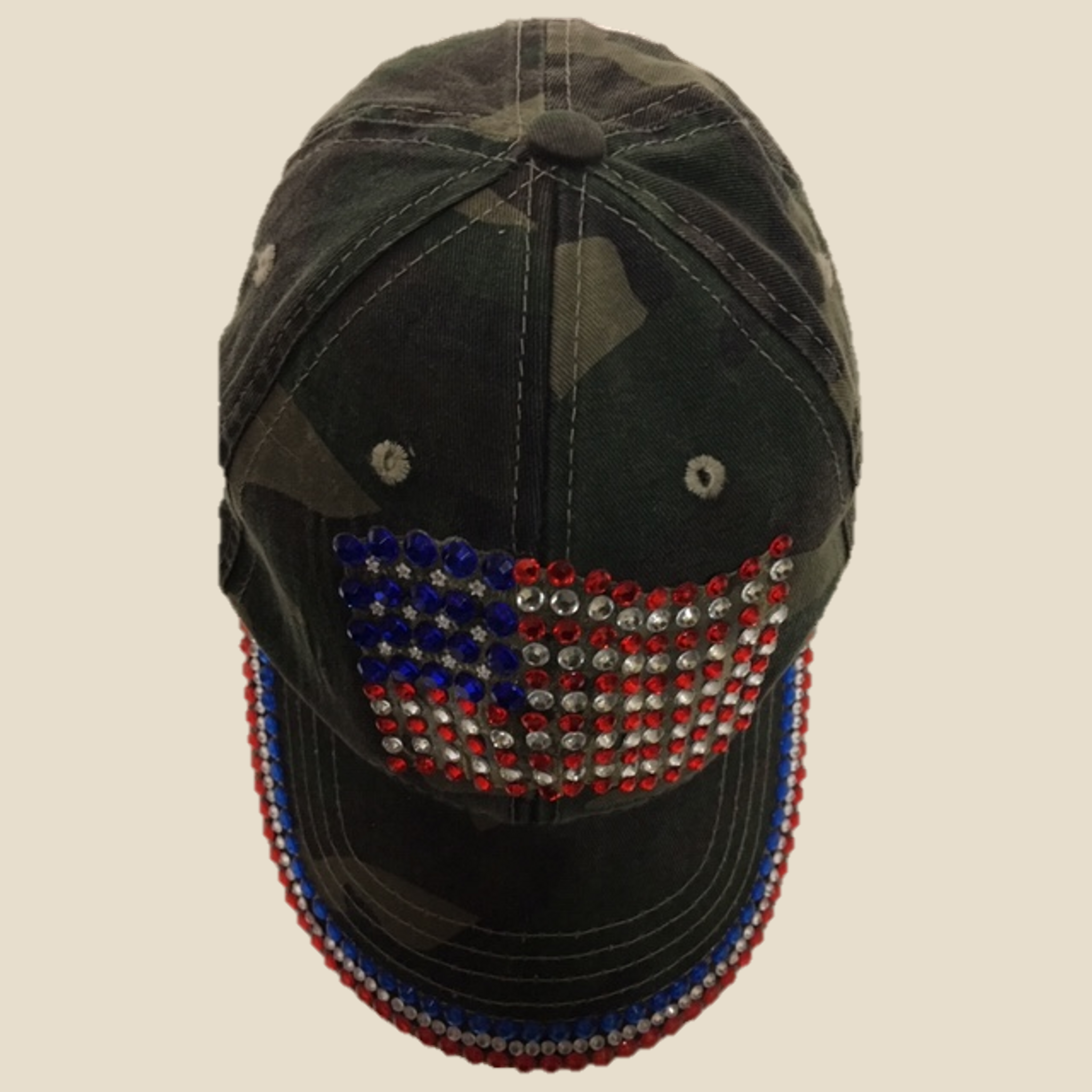 American Flag Camo Cap