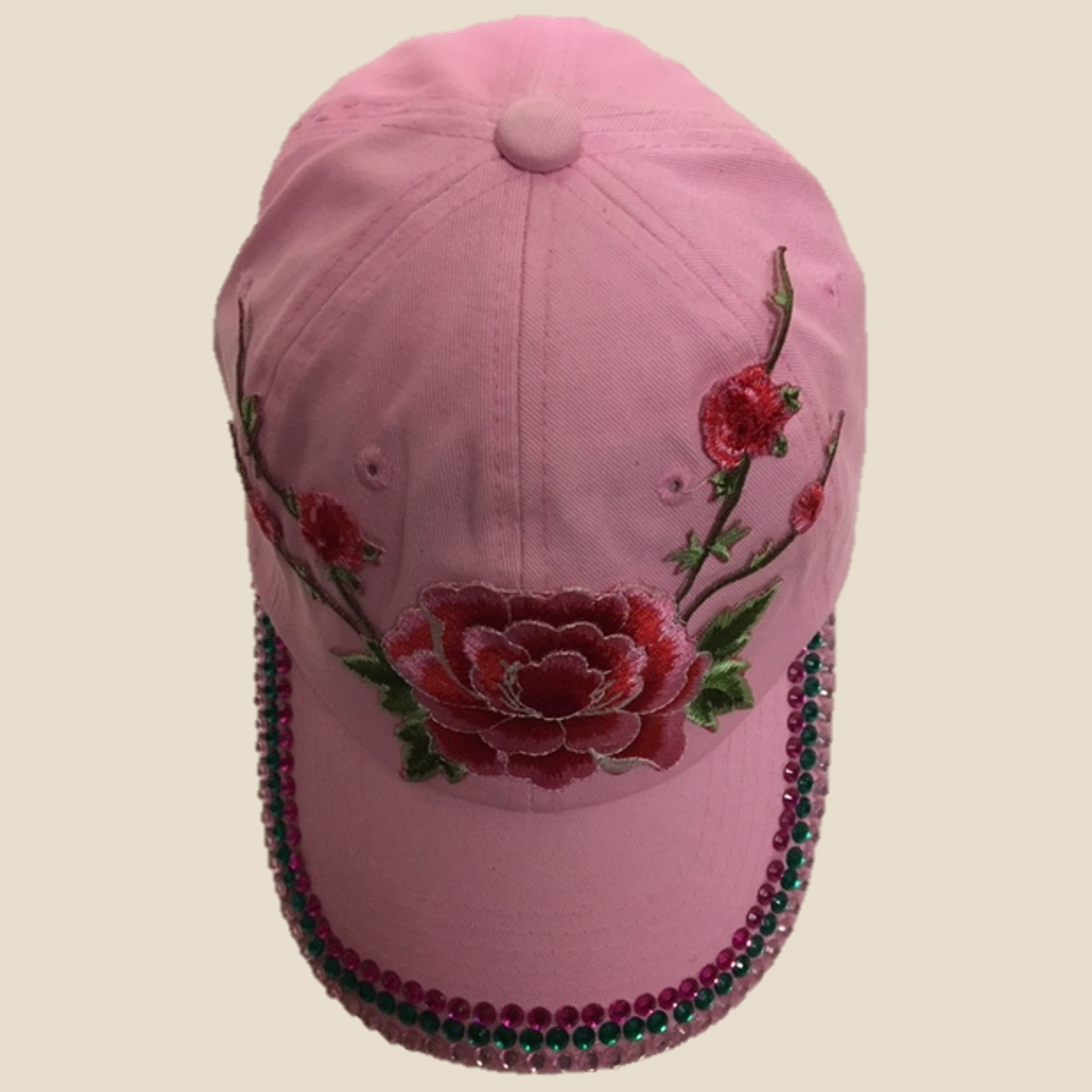 Pink & Red Rose Cap